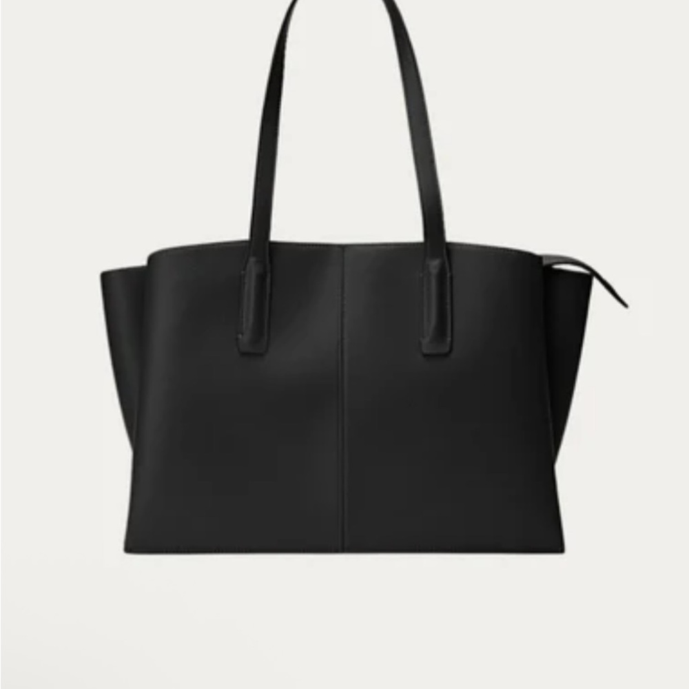 Freja New York Paloma Black Leather Tote